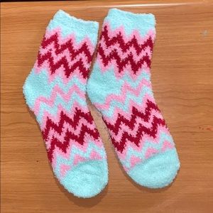 Plush fuzzy terry cloth socks from Mary Kay